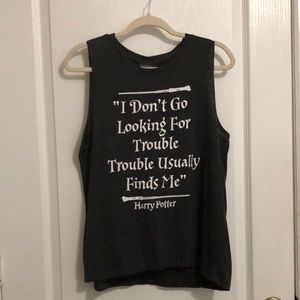 Sleeveless Harry Potter quote top. Women’s large.